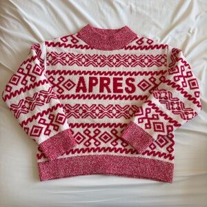 NWOT A New Day APRES Fair Isle Knit Sweater